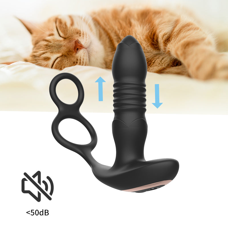Anal Vibrator Built Cock Ring IJW-AT19
