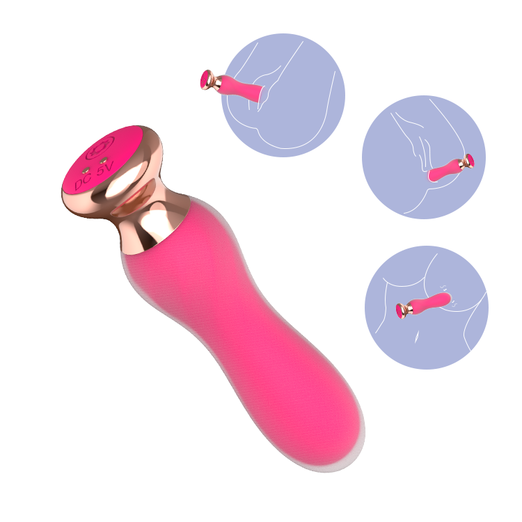 Anal Vibrator Double Layers Silicone IJW-AT11