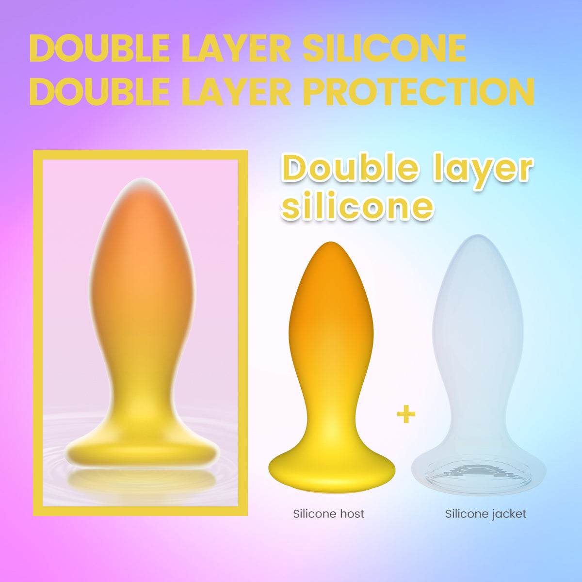 Anal Vibrator Double Silicone IJW-AT18