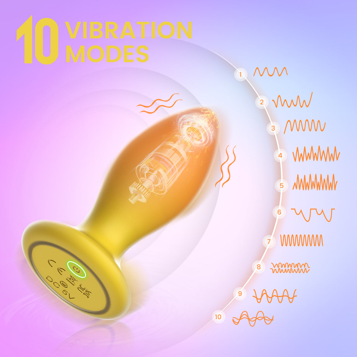Anal Vibrator Double Silicone IJW-AT18