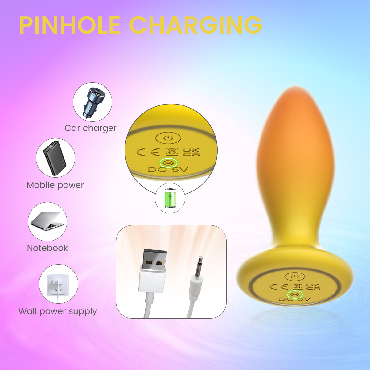 Anal Vibrator Double Silicone IJW-AT18