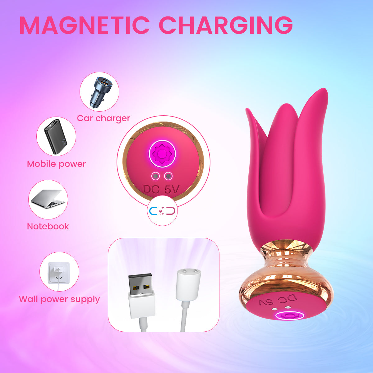 Anal vibrator Built Two Extra Pannel More Stimulation IJW-AT14