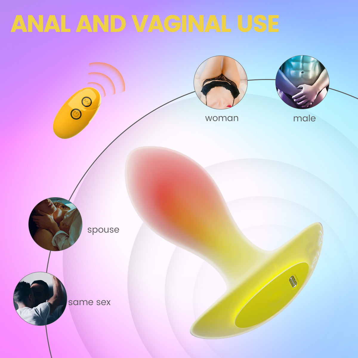 Anal Toy with Bright Color IJW-AT20