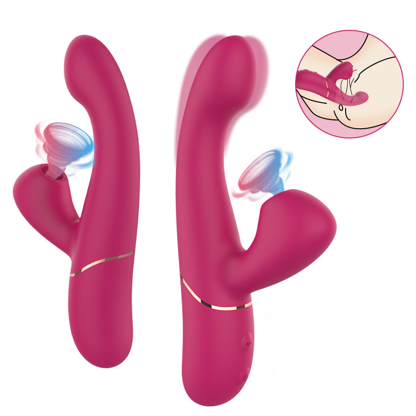 Sucking Vibrator/G-spot Vibrator Wand Massager IJW-V084