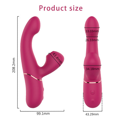 Sucking Vibrator/G-spot Vibrator Wand Massager IJW-V084