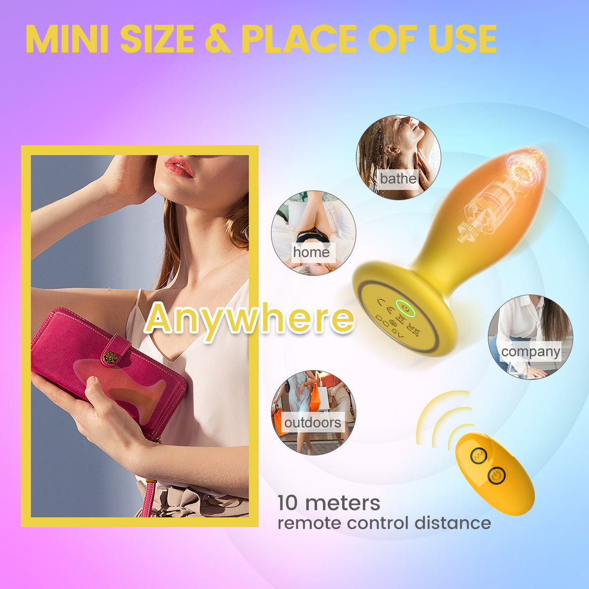 Anal Vibrator Double Silicone  IJW-AT18