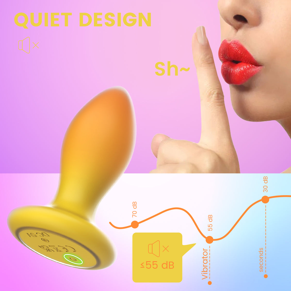 Anal Vibrator Double Silicone  IJW-AT18