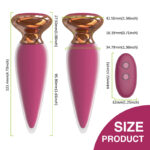 Anal Vibrator Double Layers Silicone IJW-AT12 - Image 5